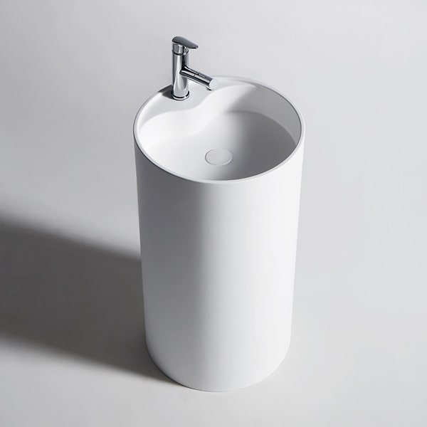 人造石柜盆品牌的厂家:立柱式洗手盆怎么样?