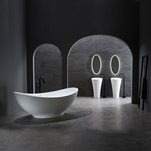 人造石浴缸 简约现代时尚浴缸 耐用人造石浴缸 卫生间泡澡浴缸  BS-S82